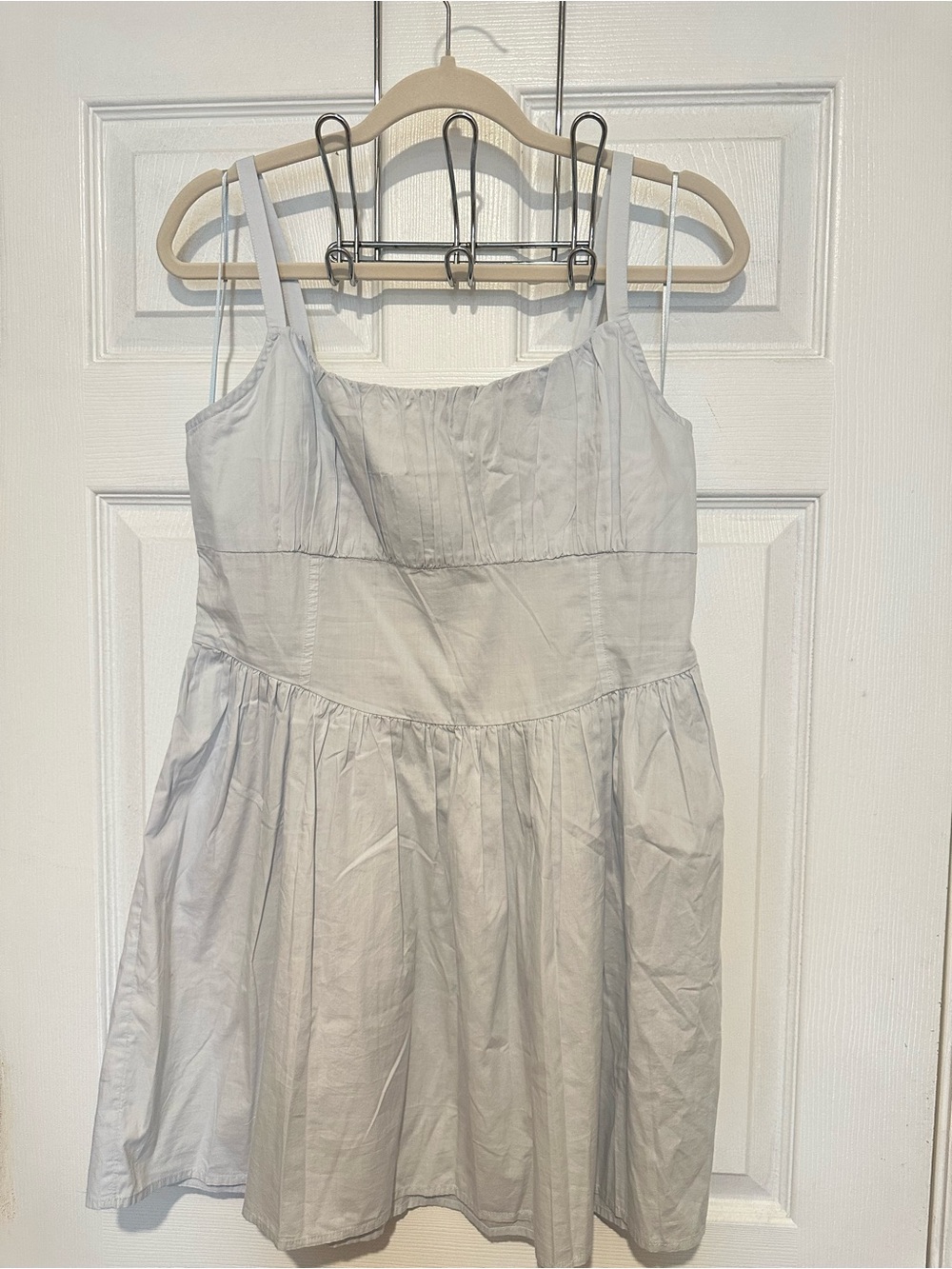 Abound Light Blue Cotton Sundress with Spaghetti Straps